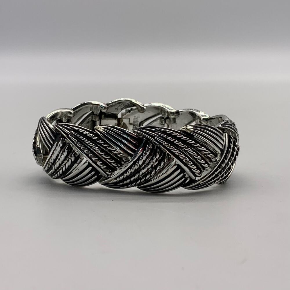 Vintage Marboux Silver Tone Chunky Bracelet